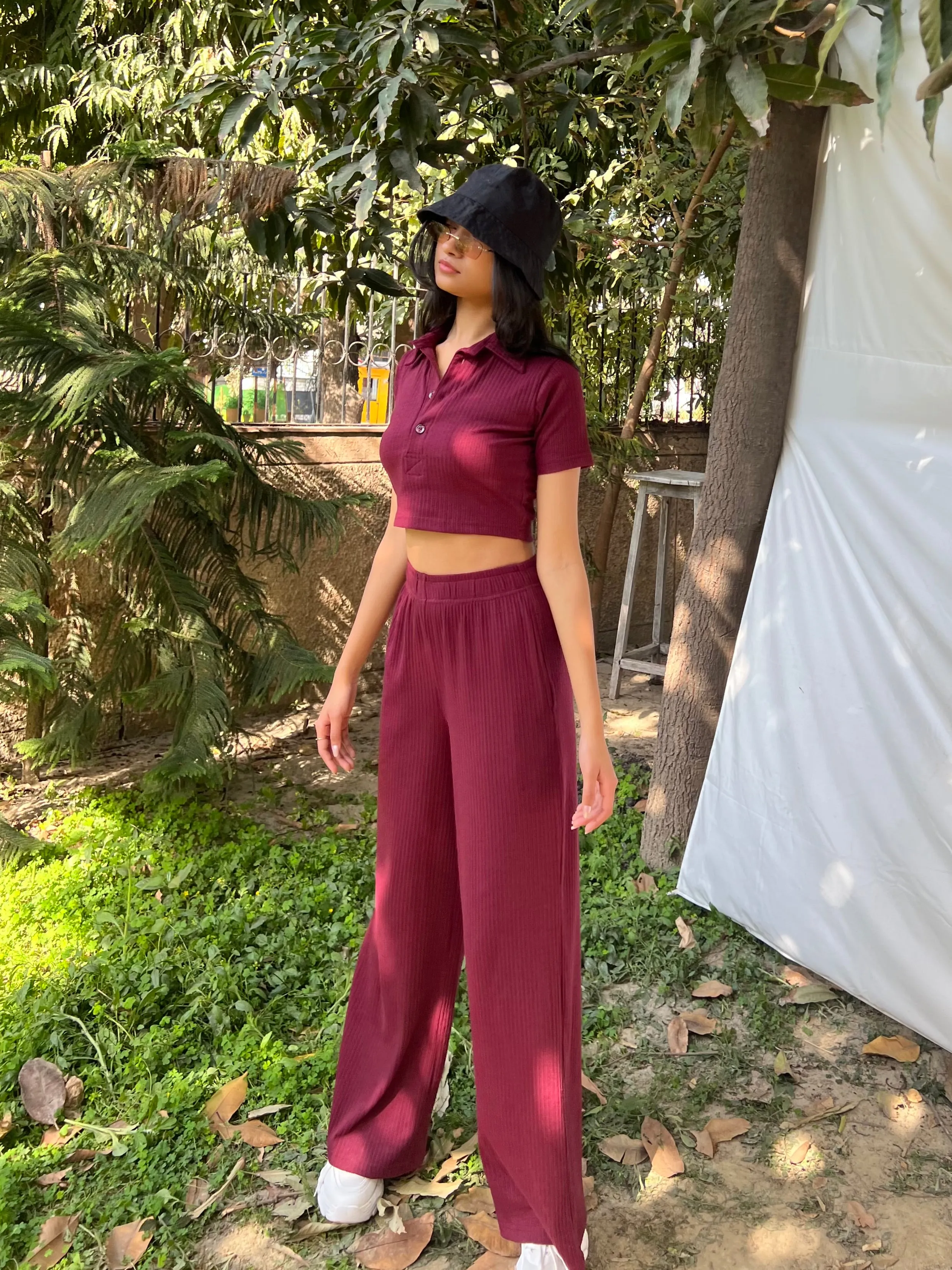 RIB Wine Crop  Co-ord