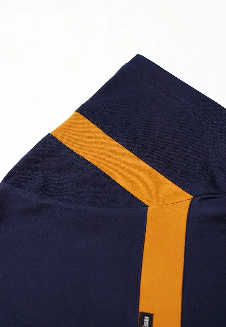 Ryusei T-Shirt Amagasaki Button CMB Navy
