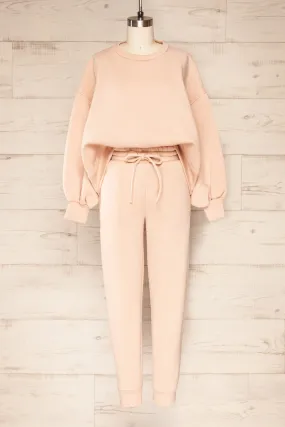 Set Luqa Blush | Sweater & Joggers Set
