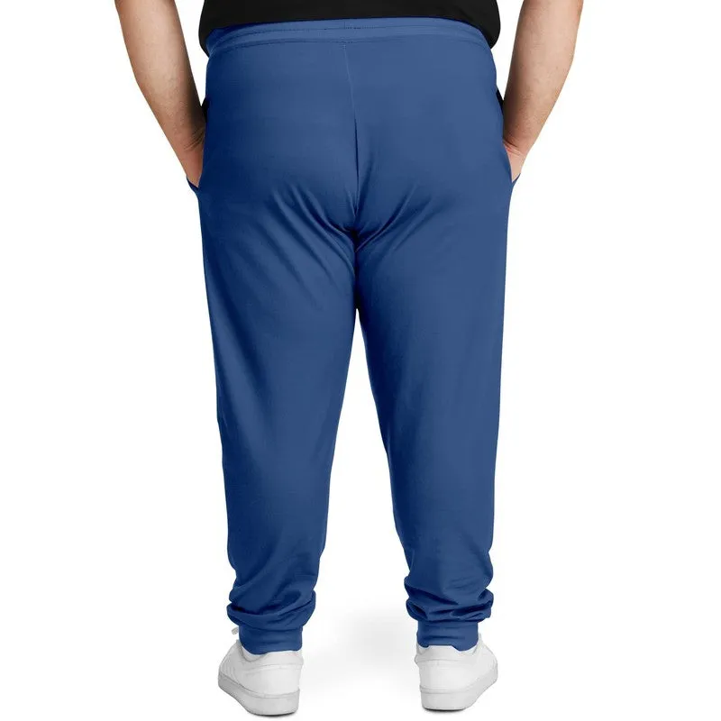 Shaded Midtone Blue Joggers | Unisex | with PLUS sizes | C80M60Y0K30