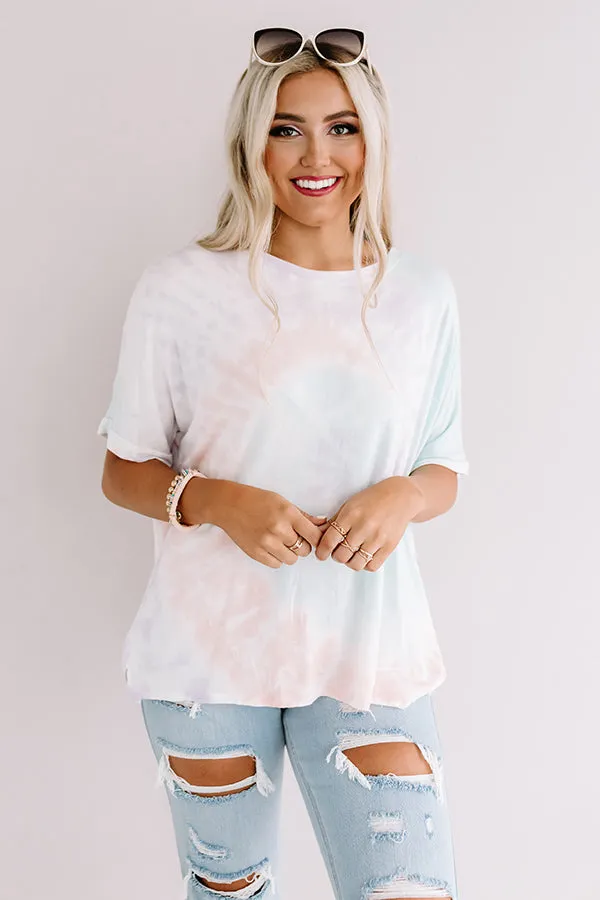 Shoreline Divine Tie Dye Tee in Lavender