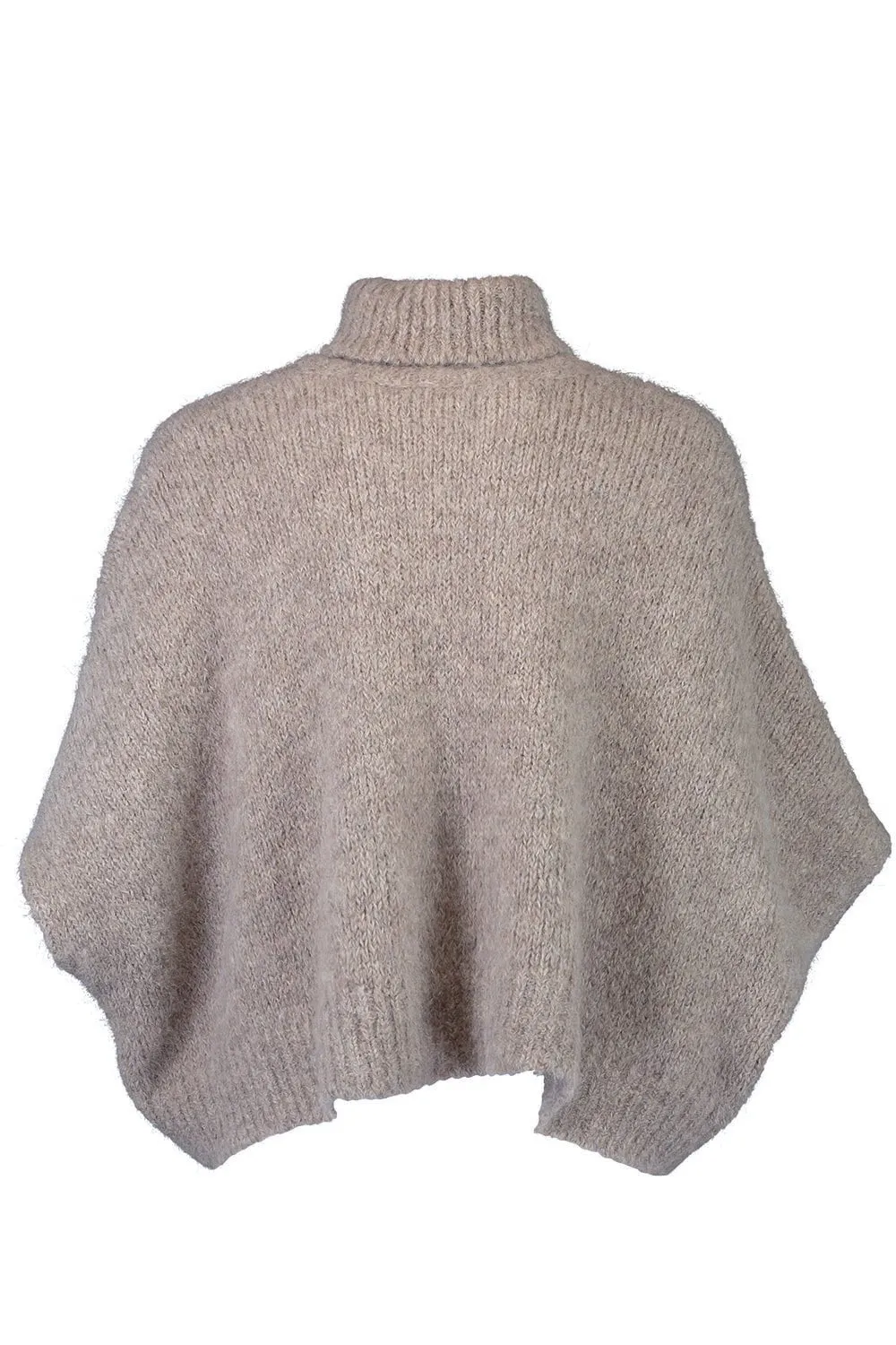 Short Sleeve Embellished Turtleneck