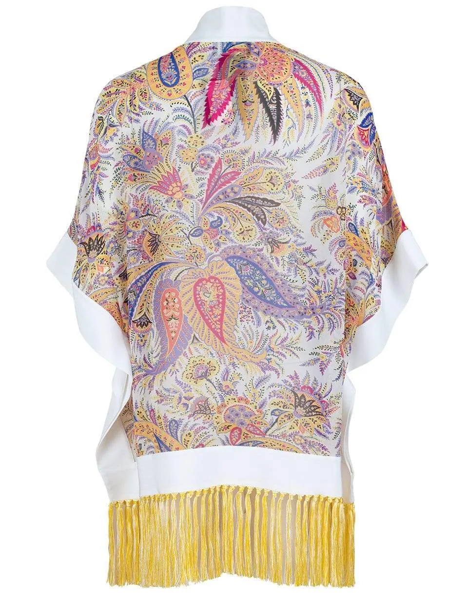 Short Sleeve Open Front Poncho