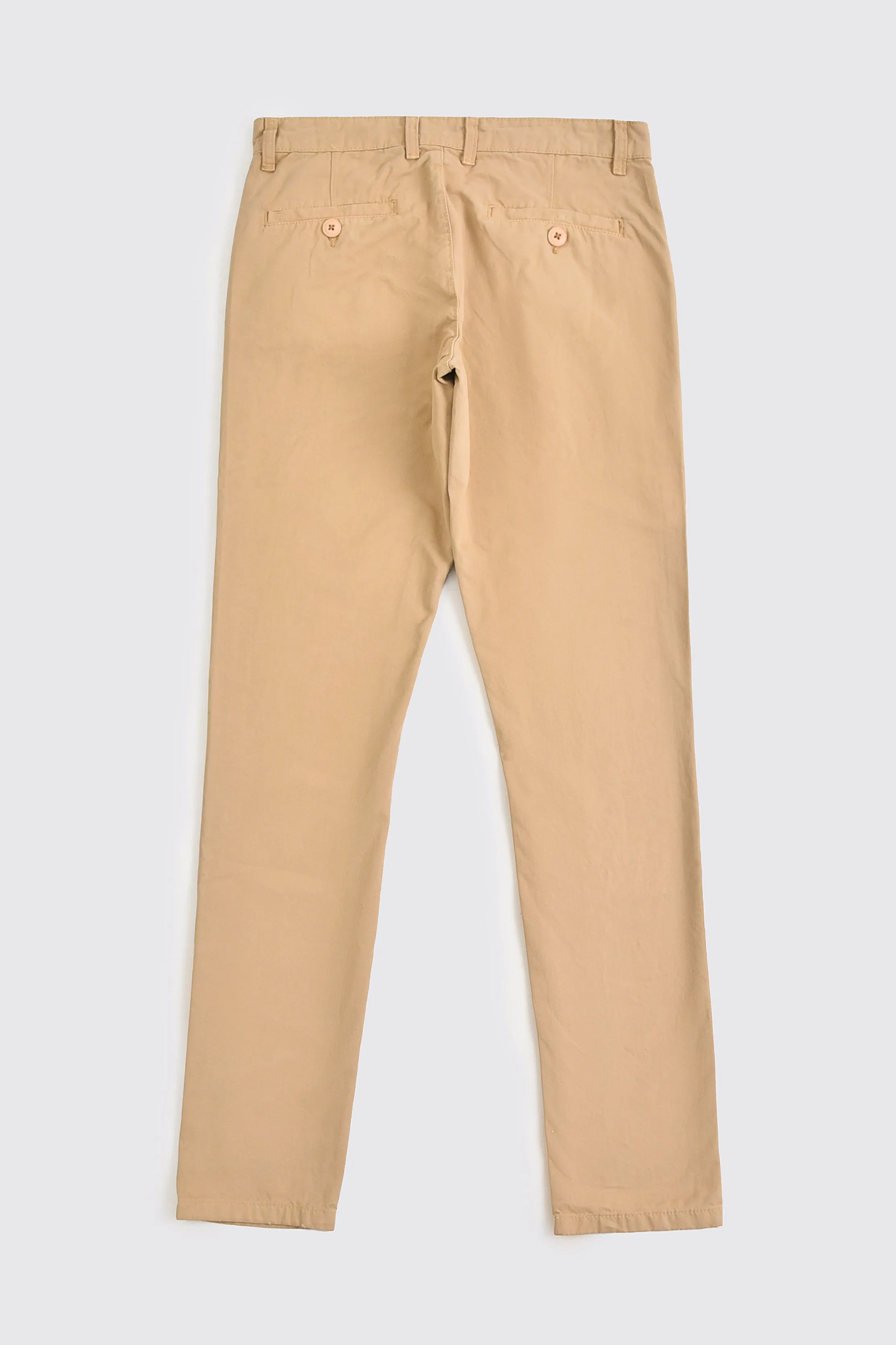 Slim Fit Cotton Pant Beige