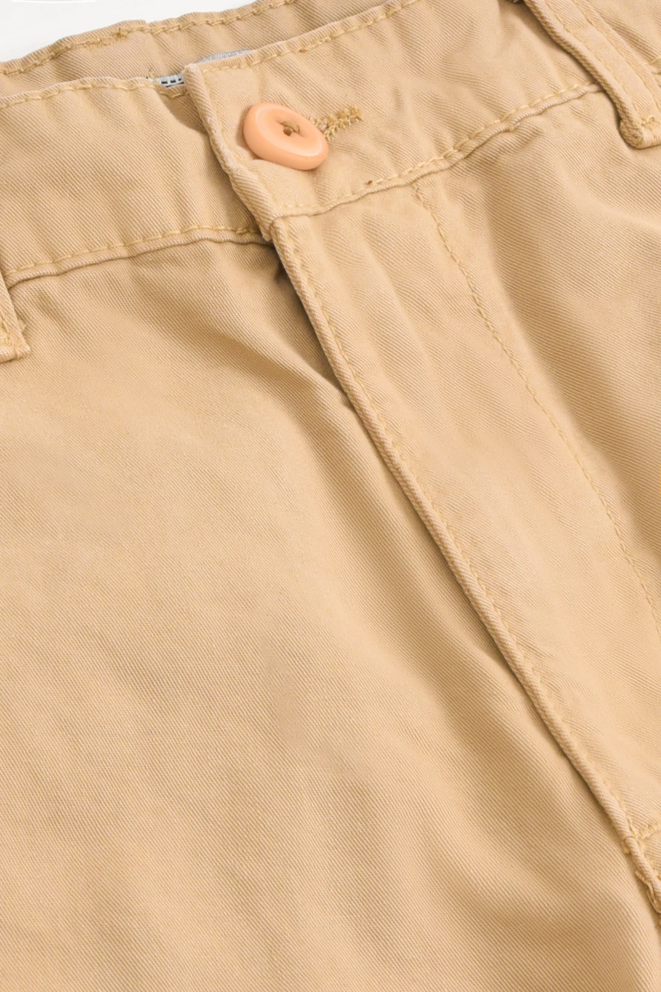 Slim Fit Cotton Pant Beige