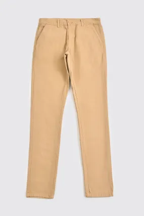 Slim Fit Cotton Pant Beige