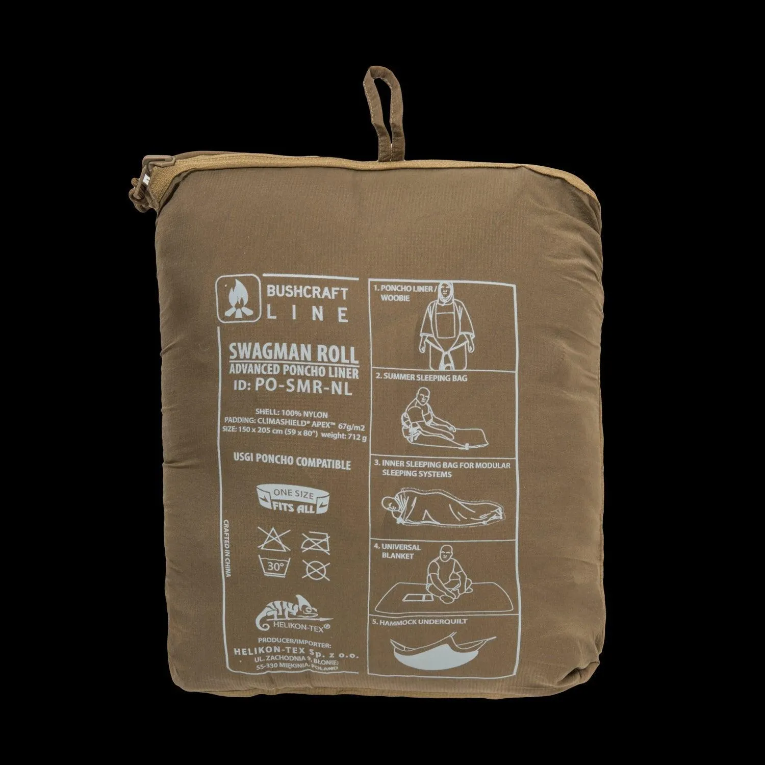 SWAGMAN ROLL Climashield Poncho - Flecktarn