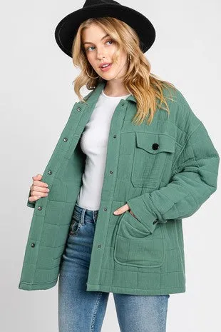 The Sandy Sage Quilted Jacket