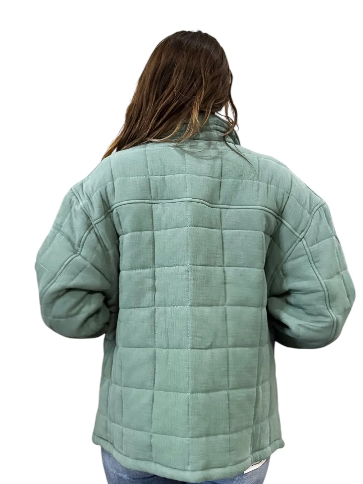 The Sandy Sage Quilted Jacket