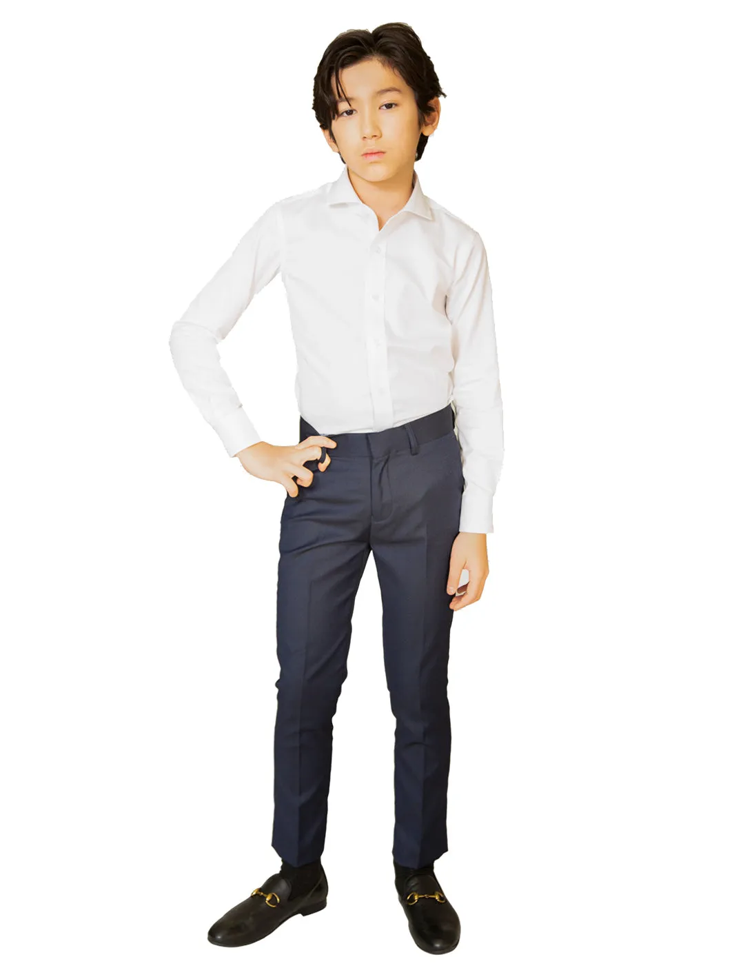 T.O. Boy's TR Pants - Black-on-Blue