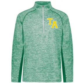 Twiggs Academy - Electrify Coolcore 1.2 Zip Pullover with TA (varsity font) - Green