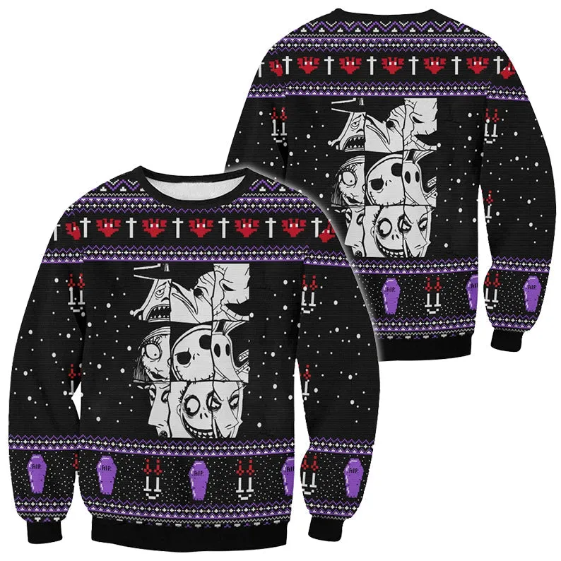 Ugly Sweater JulesRoche Cotton Acrylic Blend Holiday Pullover