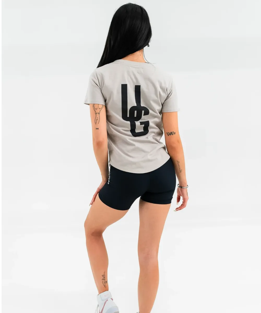 UNDRGROUND Fitted Curved Tee (Taupe/Black)