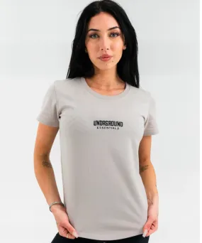 UNDRGROUND Fitted Curved Tee (Taupe/Black)