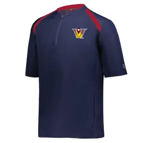 Velo FP - Clubhouse Short Sleeve Cage Jacket - Navy/Scarlet (229581/229681)