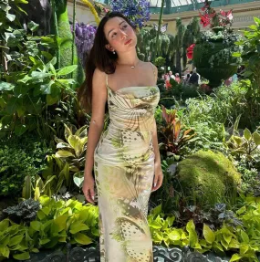 Vvsha Devorah Butterfly Print Maxi Dress