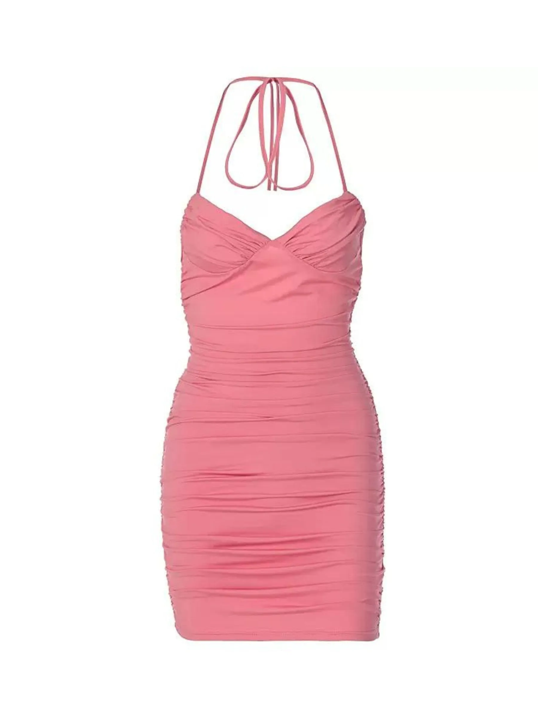 Vvsha Elsy Halter Mini Dress