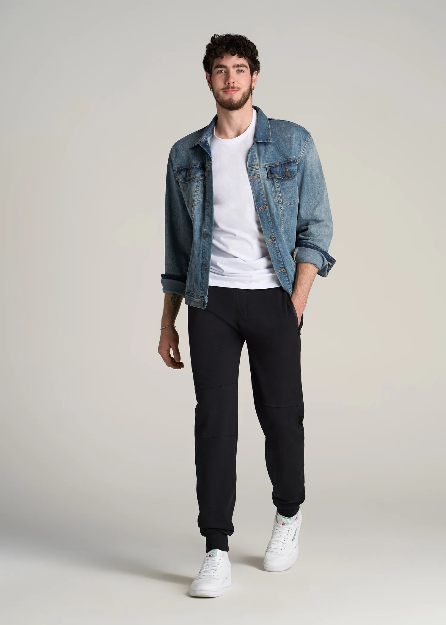 Wearever French Terry Men's Tall Joggers in Black