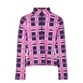 Weinsanto Turtleneck Fitted Top (Black/Pink)