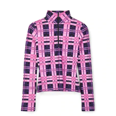 Weinsanto Turtleneck Fitted Top (Black/Pink)