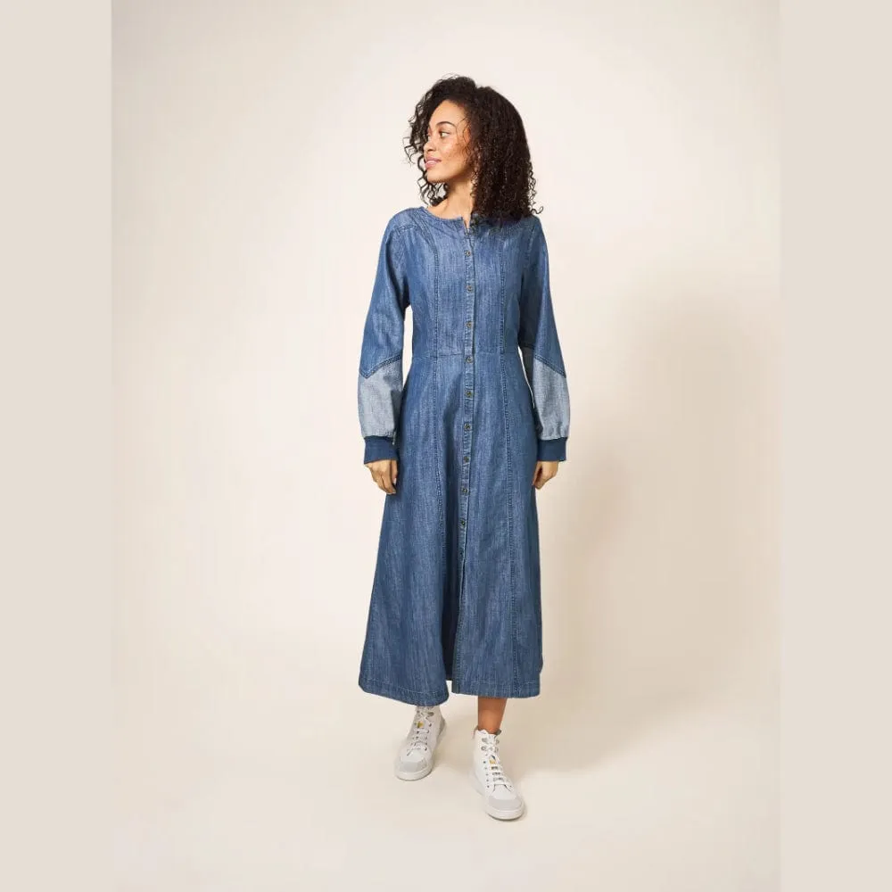 White Stuff Jasmine Midi Denim Dress