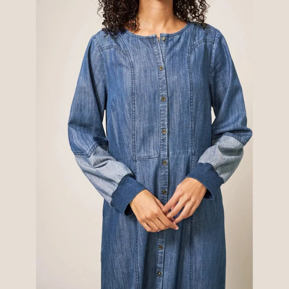White Stuff Jasmine Midi Denim Dress
