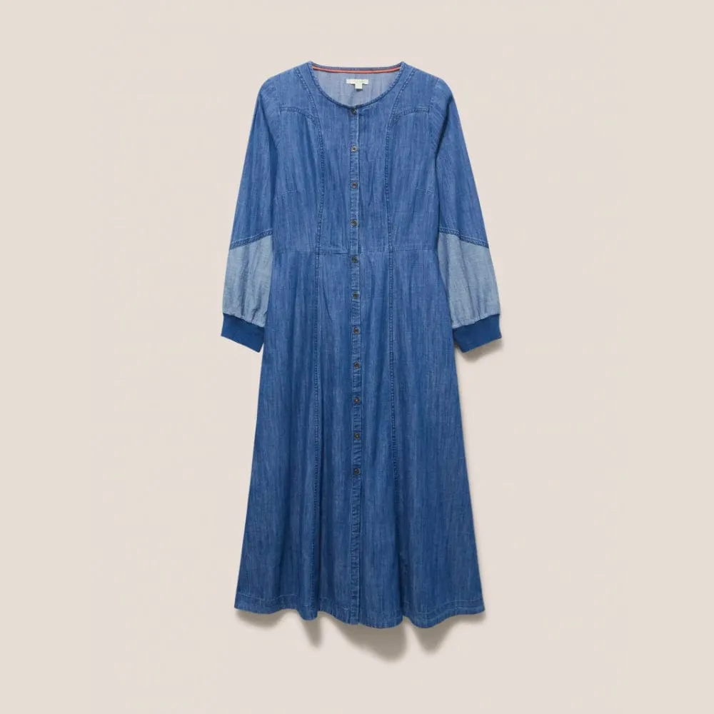 White Stuff Jasmine Midi Denim Dress