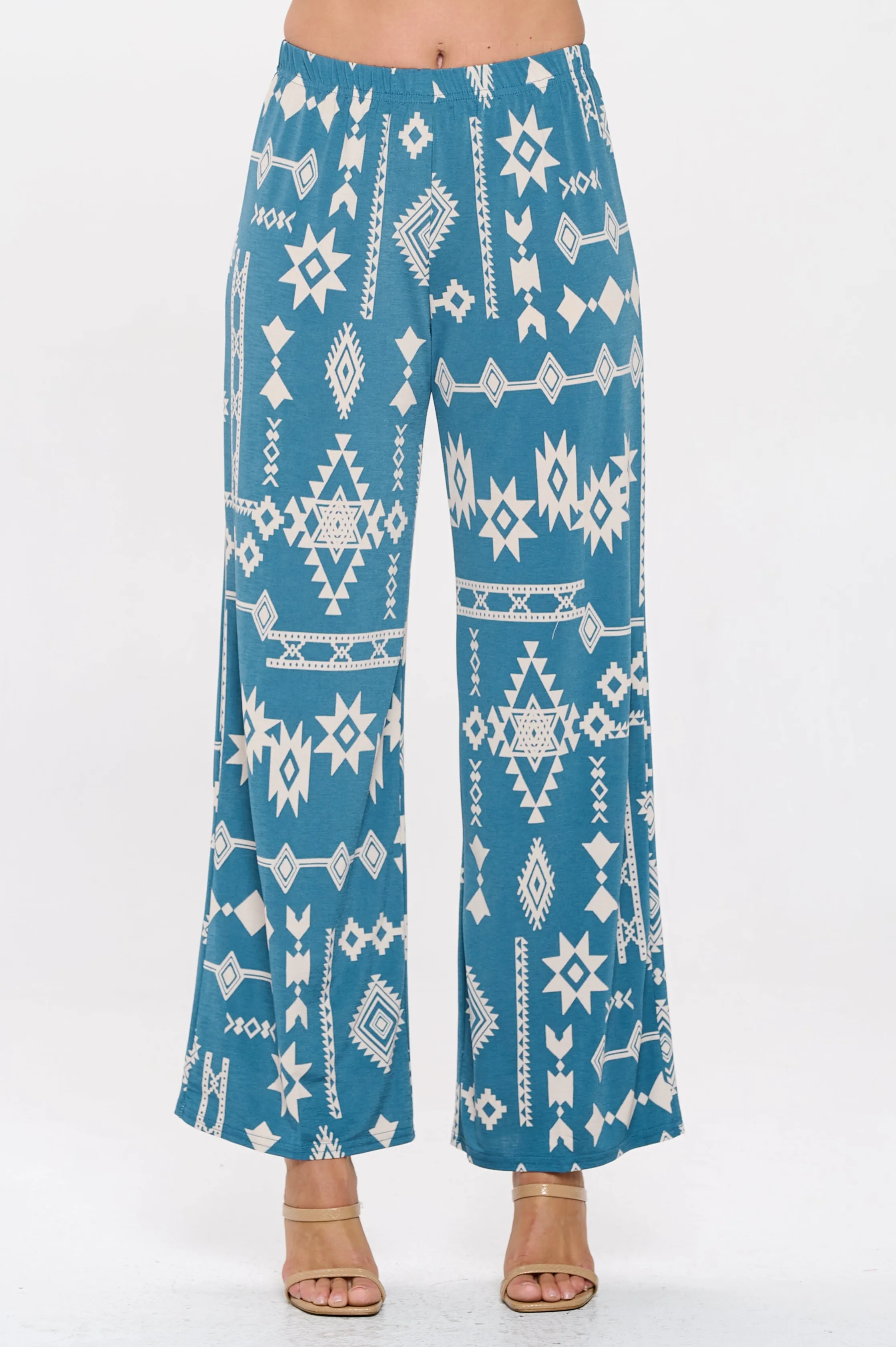 Wide Leg Flared Pants-5042BG-ARP1-W372